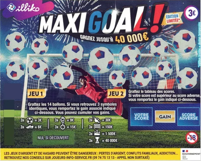 Loterie illiko “Maxi Goal”